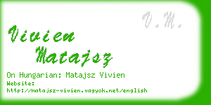 vivien matajsz business card